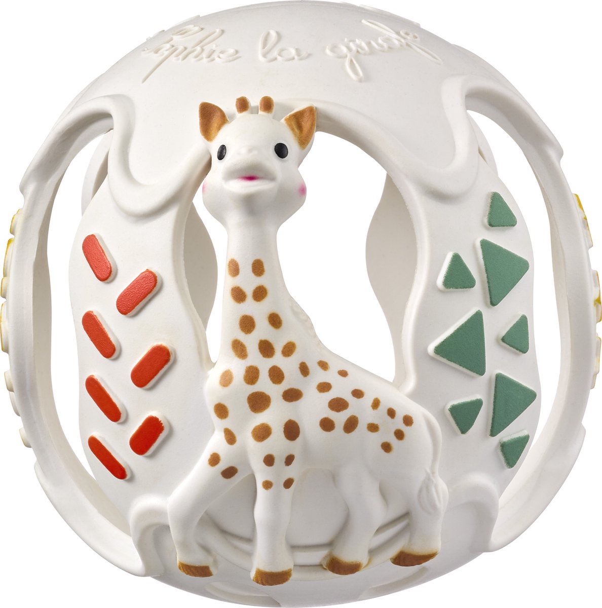 Sensorischer Beißball Sophie die Giraffe – Babyspielzeug – ab 3 Monaten – 100 % Naturkautschuk