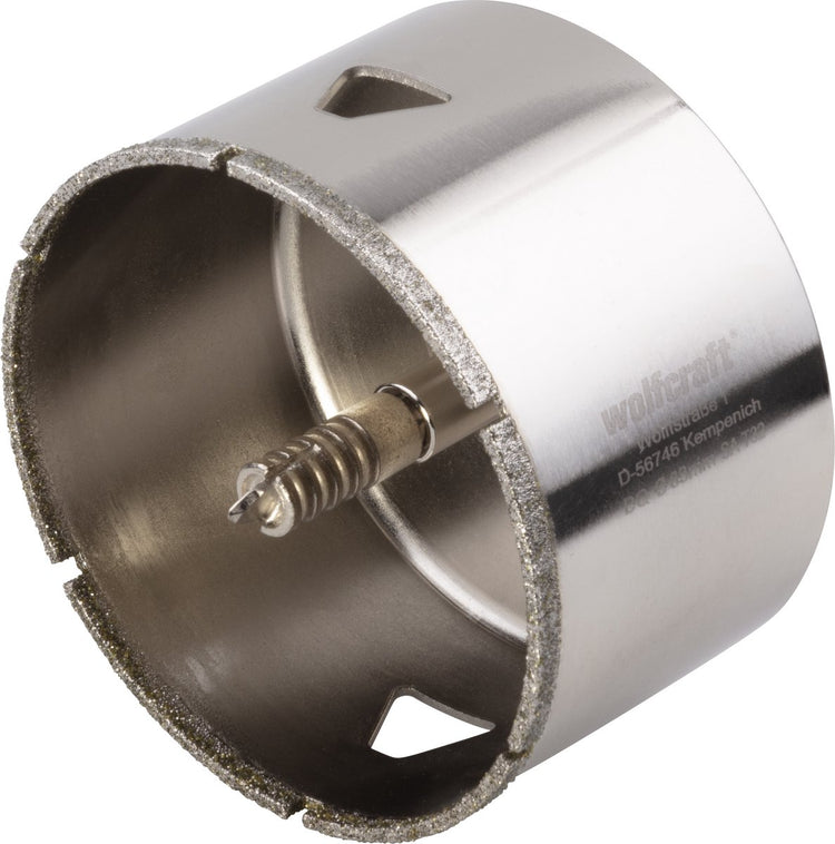 Wolfcraft – Diamantbohrer 83 mm – Fliesenbohrer 83 mm – Diamant-Lochsäge – 5933000