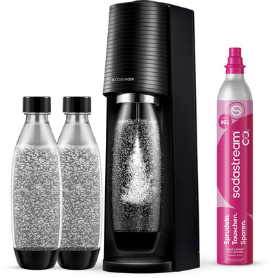Sodastream Sprudelwassermaschine Terra Megapack Schwarz