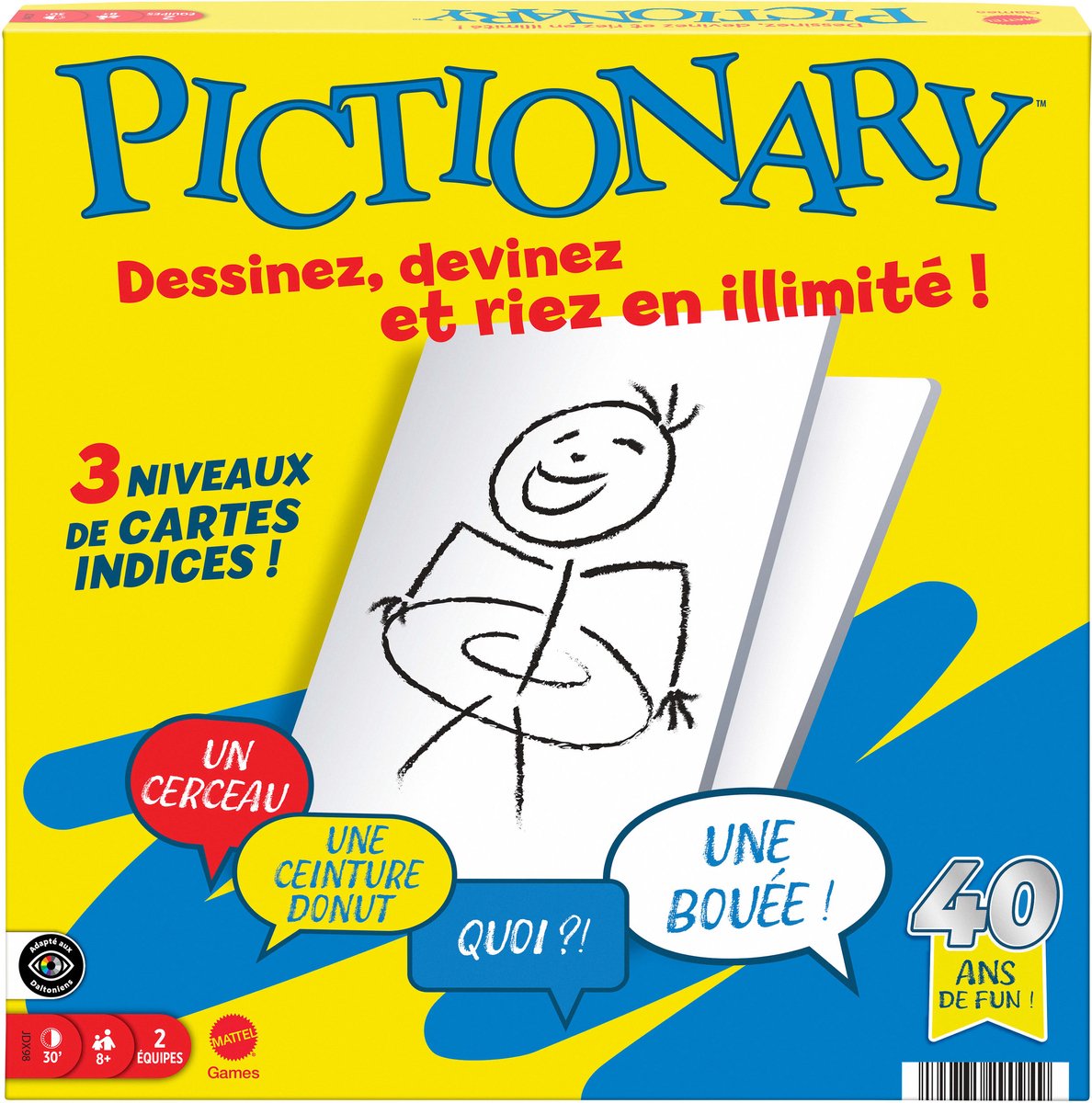 Mattel Games Pictionary – Brettspiel – französische Ausgabe