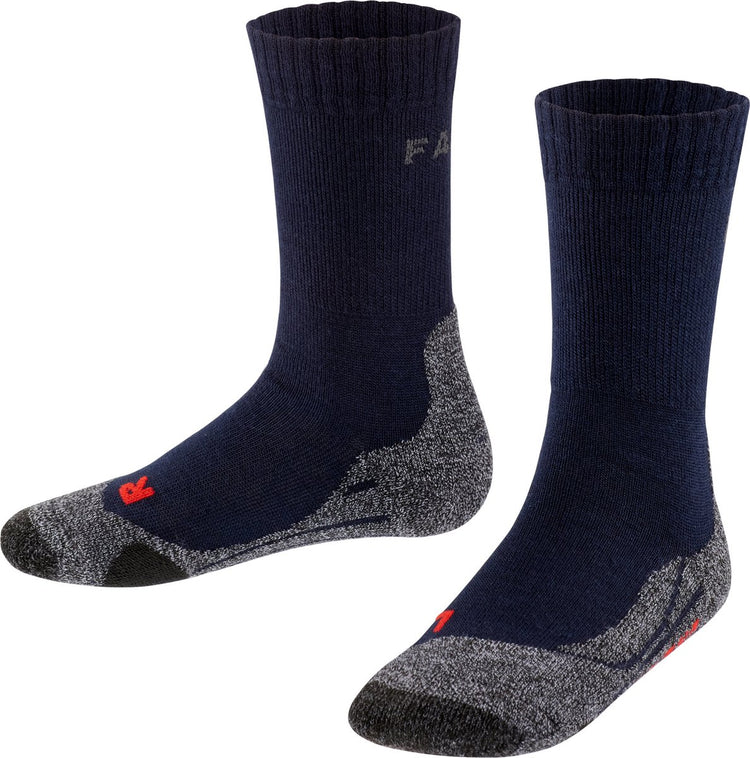 Falke TK2 Anti-Blister Wandersocken aus dickem Woll-Funktionsmaterial Kinder blau - Größe 31-34