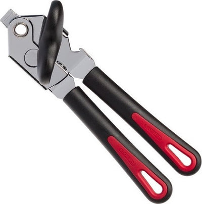 Westmark Dosen- und Flaschenöffner, Länge: 22 cm, Stahl Kunststoff, Galant Super, Schwarz Rot, 29412260