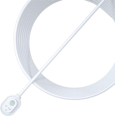 Arlo Outdoor-Magnetstromkabel (weiß) – Stromkabel – zertifiziertes Zubehör – 7,6 m magnetisches Stromkabel – kompatibel mit Ultra 2 (+XL), Pro 5, Pro 4 (+XL), Pro 3, Go 2 Überwachungskameras Flutlicht – VMA5600C-100PES
