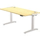Sitz-Steh-Schreibtisch Fellowes 9787101 Stahl, MFC-Silber