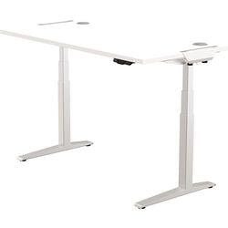 Sitz-Steh-Schreibtisch Fellowes 9787001 Stahl, MFC-Silber