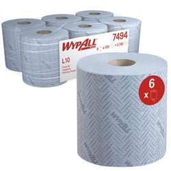 Reinigungspapier Wypall 7494 Centerfeed blau