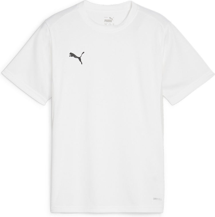 Puma Teamgoal Jersey Jr Jungen Sportshirt – Weiß-Schwarz-Federgrau