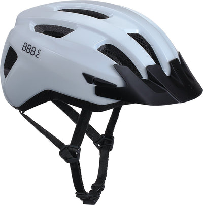 Bbb Cycling Rennradhelm - Groß: 58 - 62 cm - Radfahren, MTB Citybike - Waschbare Polsterung - Mit Rücklichtbefestigung - Fahrradhelm Damen Herren - Glänzend Weiß - Condor 2.0 BHE-173
