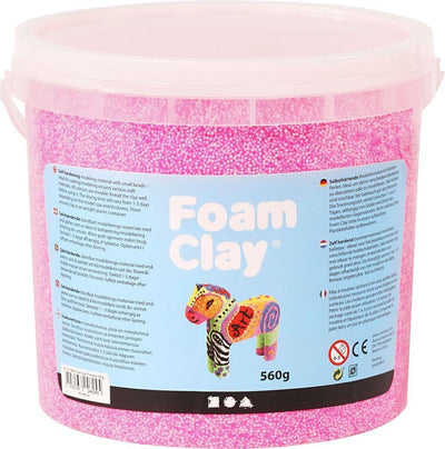 Schaumstoffton - Neonrosa, 560gr.