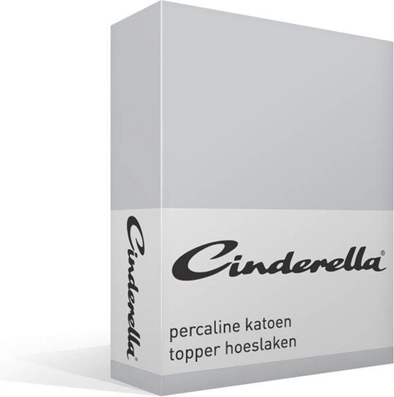 Cinderella Weekend - Topper-Spannbettlaken (bis 15 cm) - Baumwolle - 200x210 cm - Hellgrau