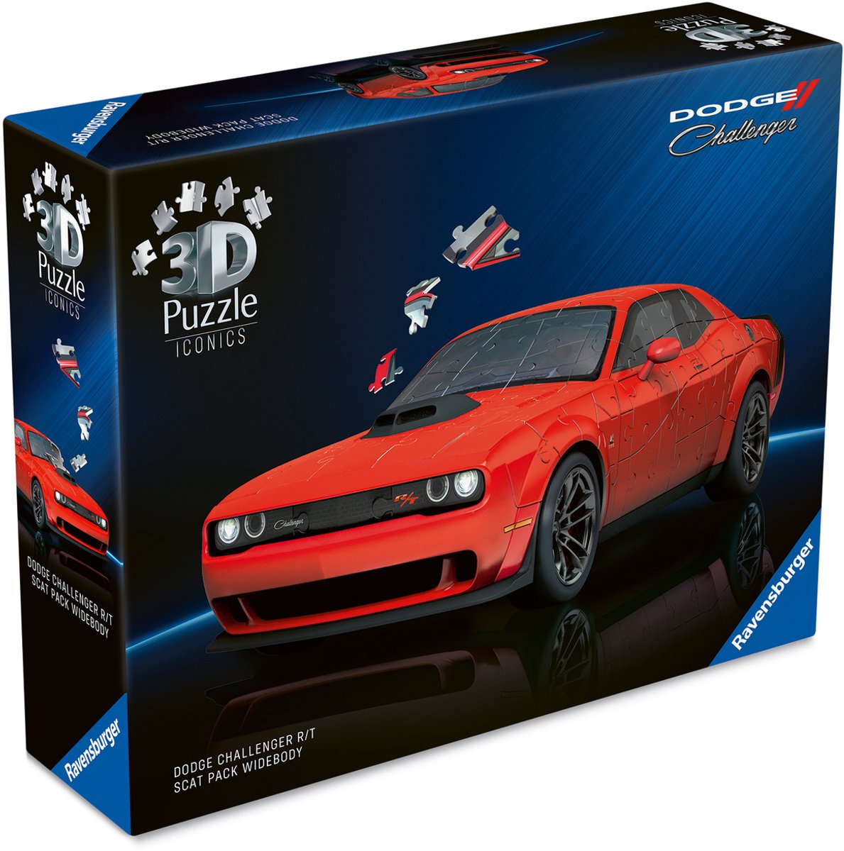 Ravensburger 3D-Puzzle Iconics Dodge Challenger - 167 Teile.