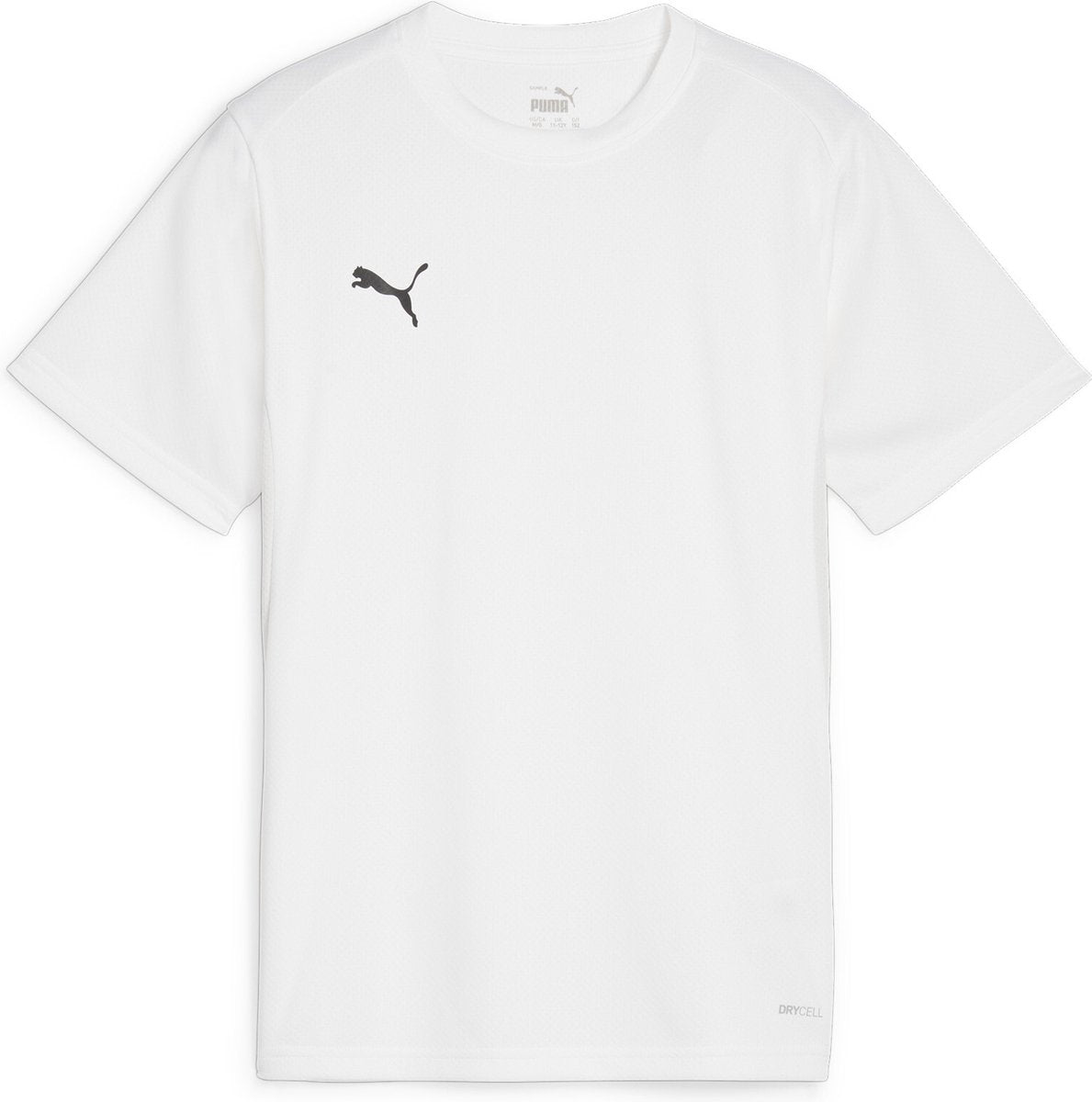 Puma Teamgoal Jersey Jr Jungen Sportshirt – Weiß-Schwarz-Federgrau