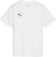Puma Teamgoal Jersey Jr Jungen Sportshirt – Weiß-Schwarz-Federgrau