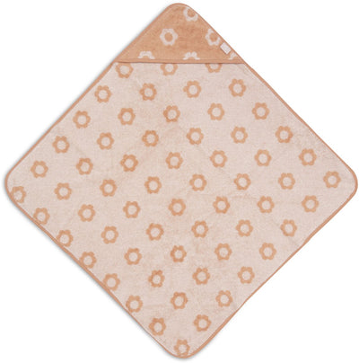 Jollein Badeumhang Baby – Jersey-Frottee – 75 x 75 cm – Jacquard – Blume