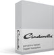 Cinderella Weekend - Topper-Spannbettlaken (bis 15 cm) - Baumwolle - 200x220 cm - Hellgrau