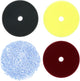 Carpoint-Set Polierpads – 4 Härtegrade – weich, mittelhart, mehrstufig – 5