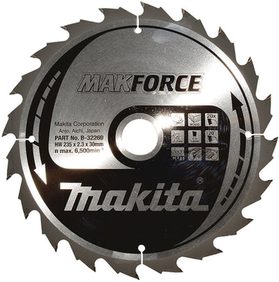 Makita Zubehör Kreissägeblatt | Holz | 235x30x2,3 20t 20g - b-32269
