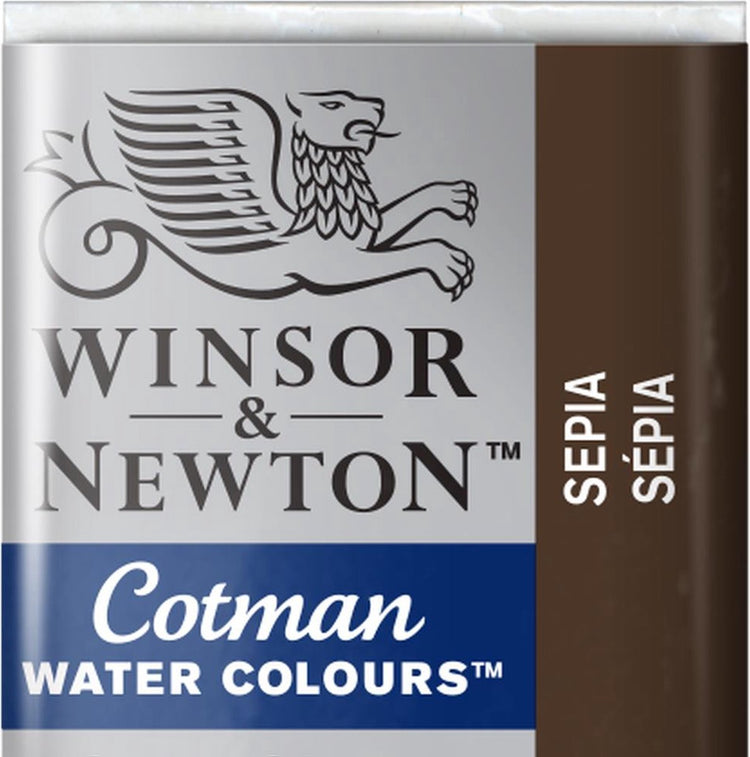 Winsor Newton w n Cotman Aquarell Halbpfanne Sepia