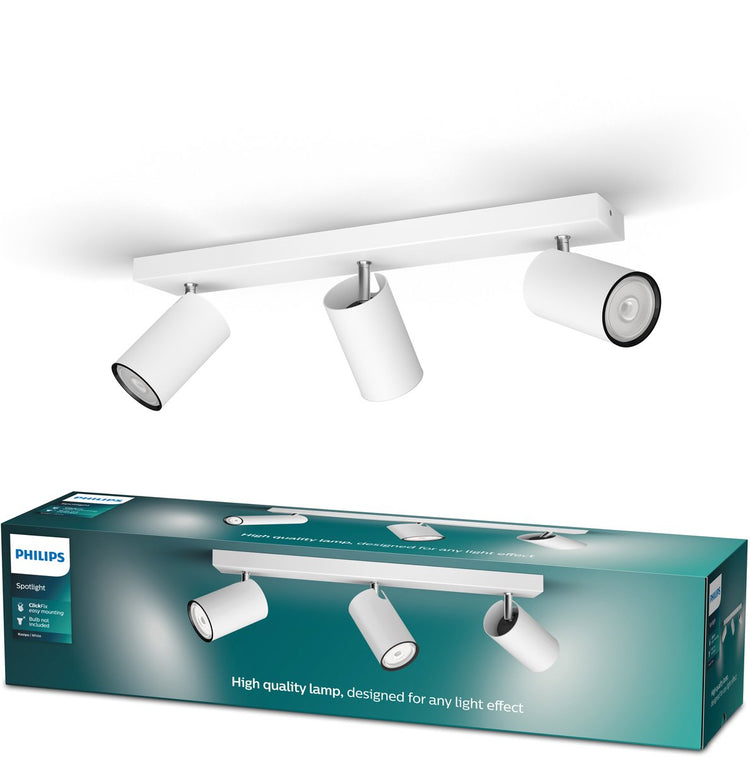Philips LED Philips Kosipo Aufbaustrahler – 3-flammig – Weiß