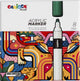 Carioca plus Acrylmarker – 8 Farben – Acrylmarker mit 2 mm Spitze – geeignet für Papier, Holz, Glas, Stein