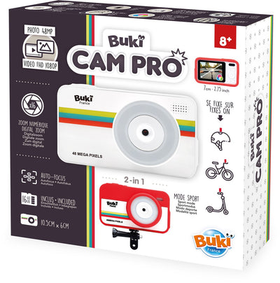 Buki France Buki - Kamera - Kamera - 2-in-1-Kamera mit Reisemodus und Sportmodus zum Filmen