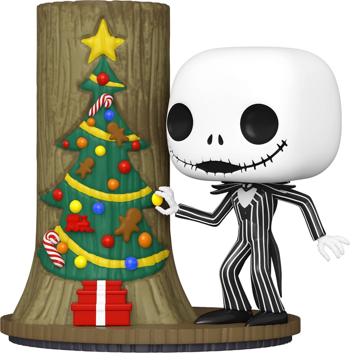 Funko der Albtraum vor Weihnachten – 30. Pop! Deluxe Jack mit Weihnachtsstadt, 9 cm große Sammelfigur – mehrfarbig