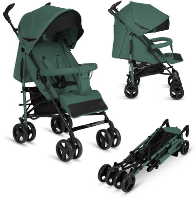 Lionelo Irma – Buggy – Kinderwagen – leicht 7 kg – bis zu 15 kg – gefederte Räder – 360° – bis zu 5 Jahre – Aufbewahrungskorb – verstellbarer Griff – Schnellfaltsystem – kompakte Größe