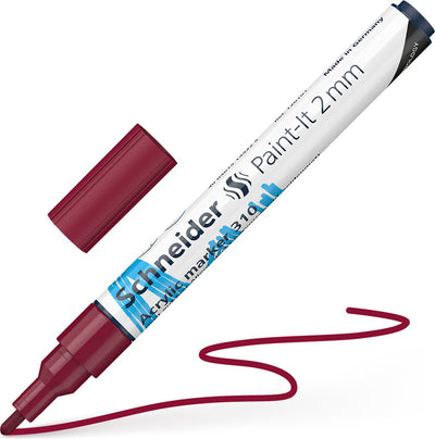 Schneider Schreibgeräte Schneider Acrylmarker – Paint-it 310 – 2 mm – Bordeaux – S-120161