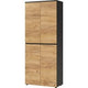Schrank Germania 4266-549 GW-Lissabon 1970 x 800 x 400 mm Graphit, Navarra-Eiche