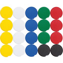 Whiteboard-Magnete Maul 6176199, mehrfarbig, 20 Stück