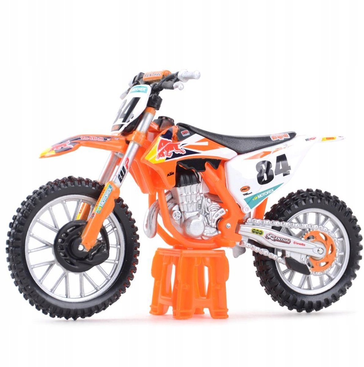 Bburago KTM 450 SX-F #84 Jeffrey Herlings Modell im Maßstab 1:18