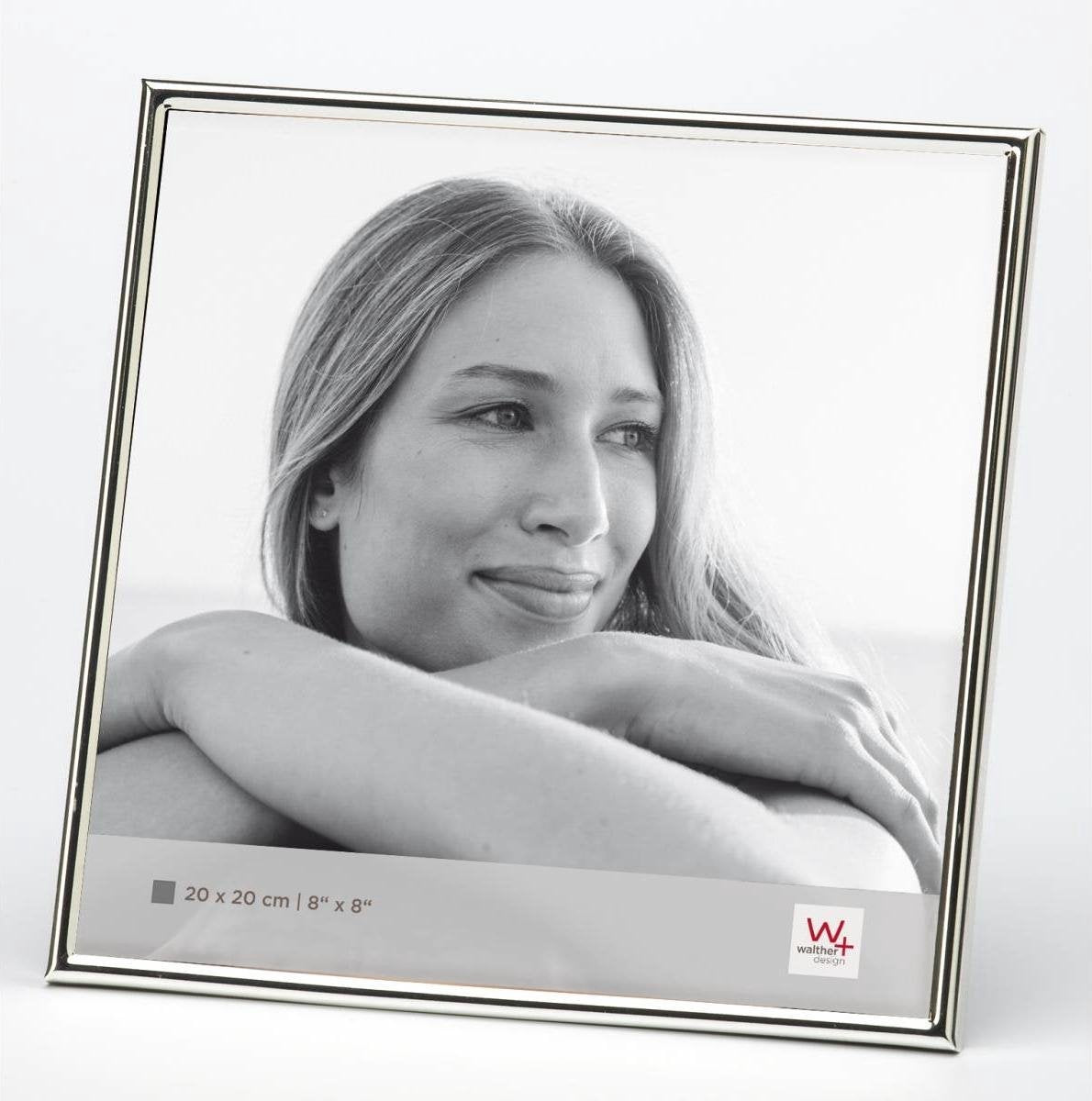 Walther Design Chloe – Fotorahmen – Fotogröße 20 x 20 cm – Silber