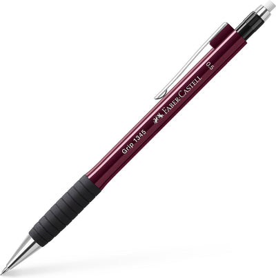 Faber-Castell Druckbleistift – Griff 1345 – Strichstärke 0,5 mm – rot metallic – fc-134521