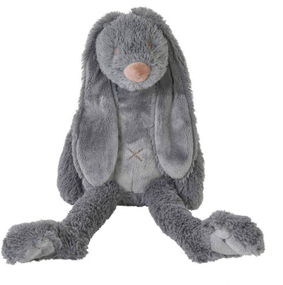 Happy Horse Kaninchen Richie Kuscheltier 38cm – dunkelgrau – Baby-Kuscheltier