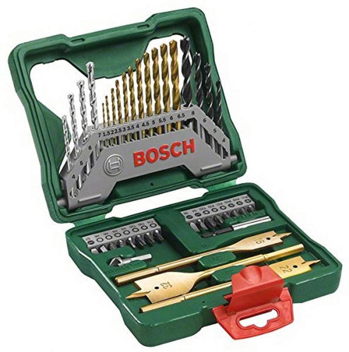 Bosch X-Line Bohrer-Set – 40-teilig – Holz, Metall und Stein