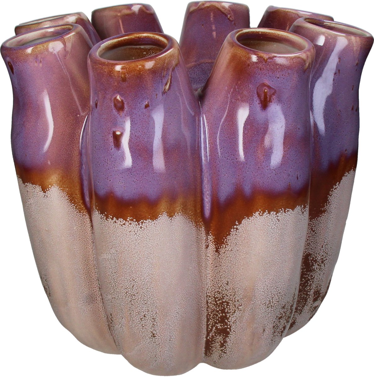 HD Collection Vase aus Steinzeug, violett, 29 x 29 x 28 cm