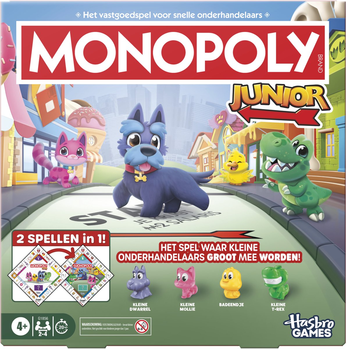 Hasbro Monopoly Junior 2in1 Wirtschaftssimulation Brettspiel