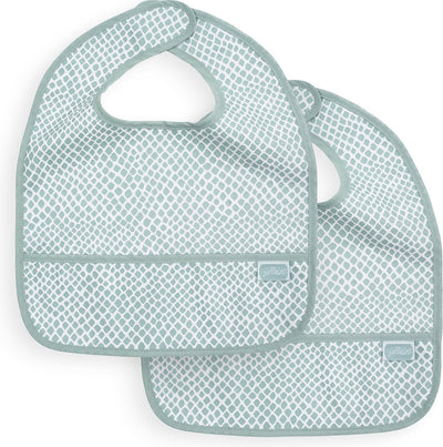 Jollein Lätzchen wasserdichte Schlange - Soft Green - 2 Stück