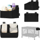 Lionelo Seitentasche klein – Nachttischtasche, Kinderbett-Organizer 26×12×15 cm – 2 Fächer für Windeln, Feuchttücher-Zubehör – für Reisebett, Beistellbox – verstärkt, tragbar, multifunktional