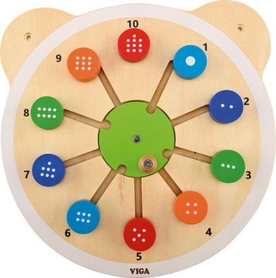Vigatoys viga Holz-Match-Nummernschild, FSC Montessori zertifiziert – uni