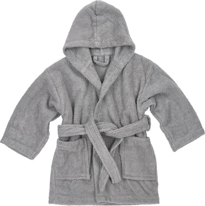 Meyco Baby-Uni-Bademantel – Frottee – Grau – 98 104
