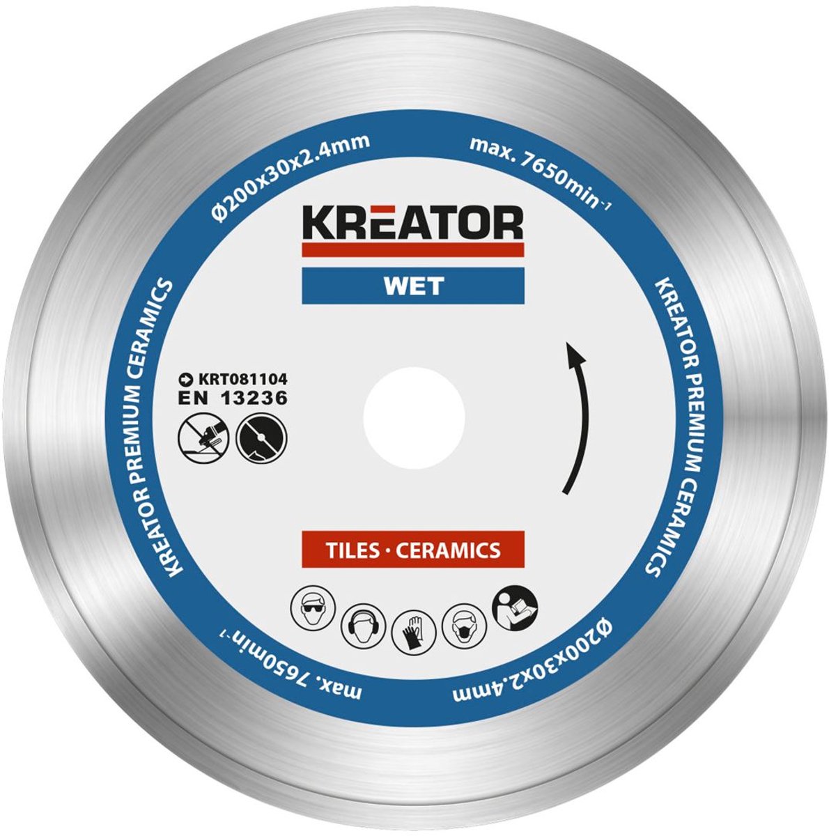 Kreator – Zubehör – krt081104 – Diamantscheibe – ø 200 mm