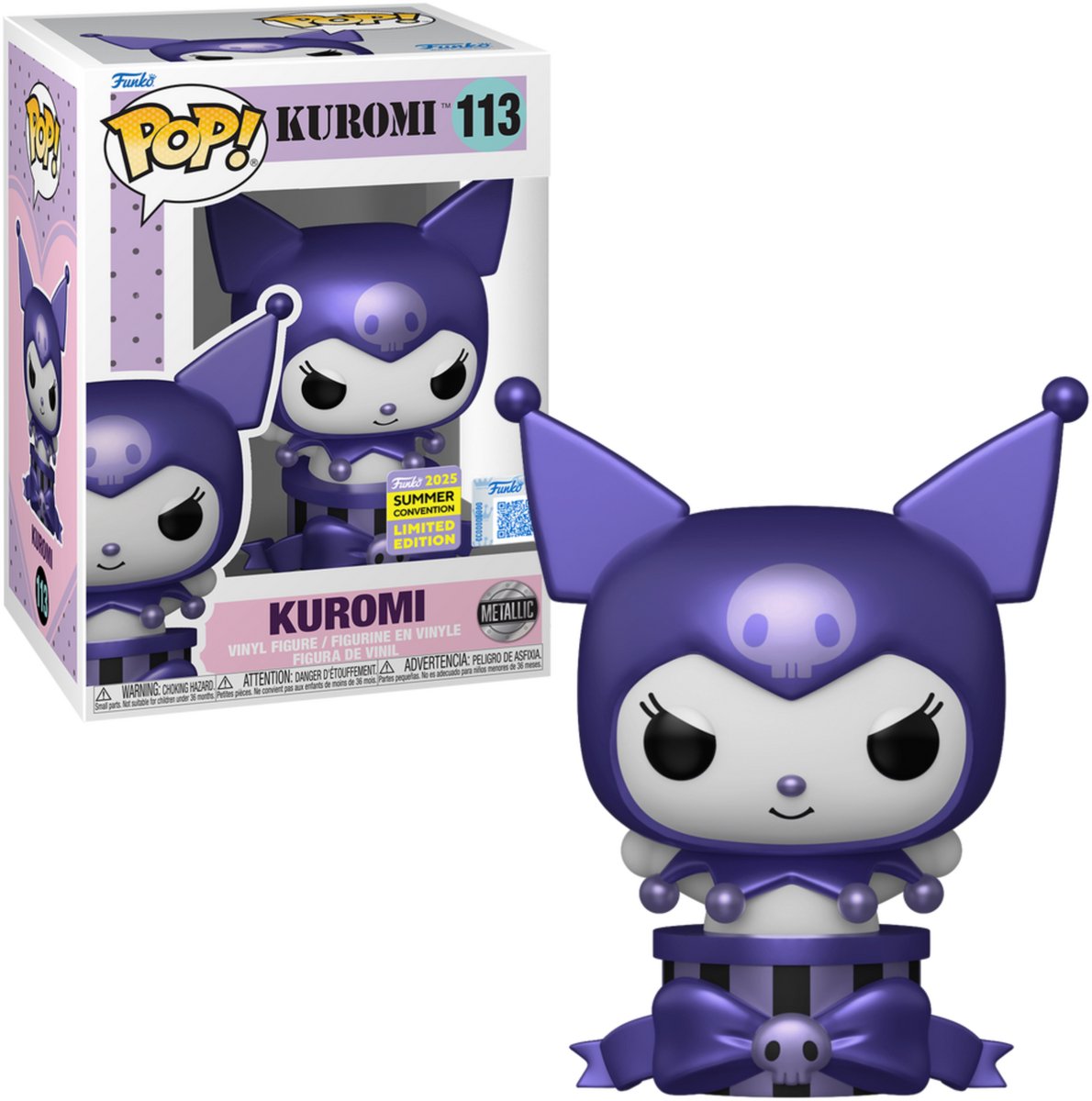Funko-Pop! Sanrio – Kuromi (Metallic) #113 (exklusiv auf der Sommer-Convention 2025)