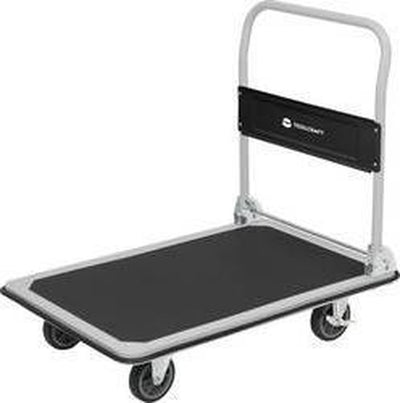 Toolcraft faltbarer Handwagen, Feststellstahl, PP, thermoplastisches Polyurethan, Tragfähigkeit (max.): 150 kg