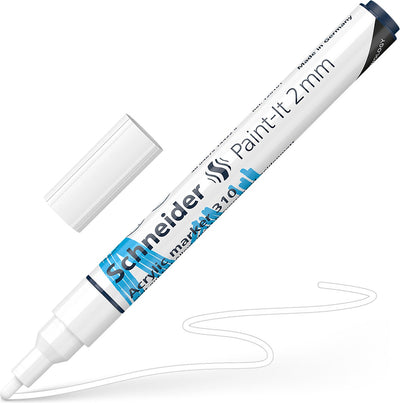 Schneider Schreibgeräte Schneider Acrylmarker – Paint-it 310 – Schreibbreite 2 mm – Weiß – S-120149
