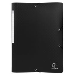 3-Klappen-Ordner Exacompta 55081e A4 schwarz