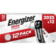 Batterien Energizer 7638900441895 CR2025, nicht wiederaufladbar, 12 Stück