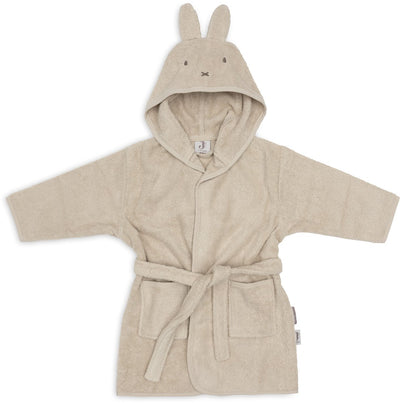 Jollein-Bademantel – 100 % Frottee – 1–2 Jahre – miffy warm – Sand
