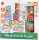 Spielen Sie Holzblock -Puzzle -Tiere, 20dlg.