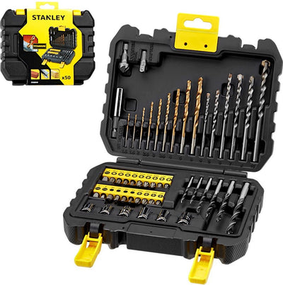 Stanley-Zubehör – 50-teiliges Bohrer-Set, Schraubendreher-Bits und Stecknüsse sta88546-xj